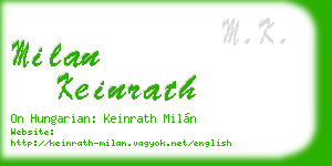 milan keinrath business card